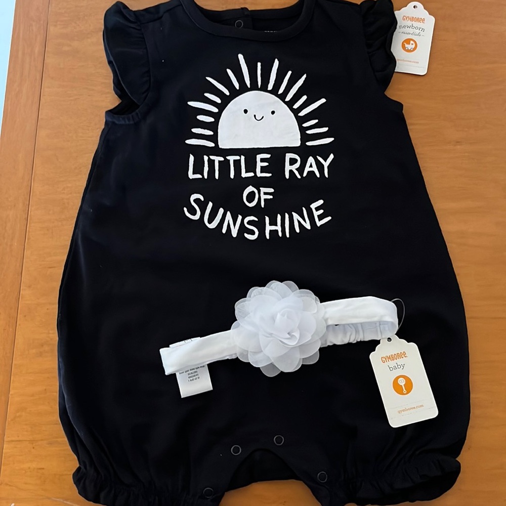 Gymboree 12-18 months baby romper & headband